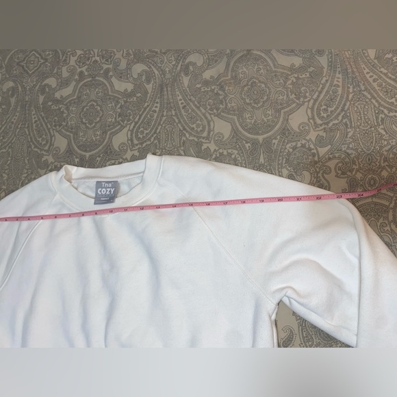 TNA Aritzia white cropped pullover sweater - Picture 3 of 6